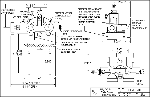 GP2PTMTC Outline Drawing